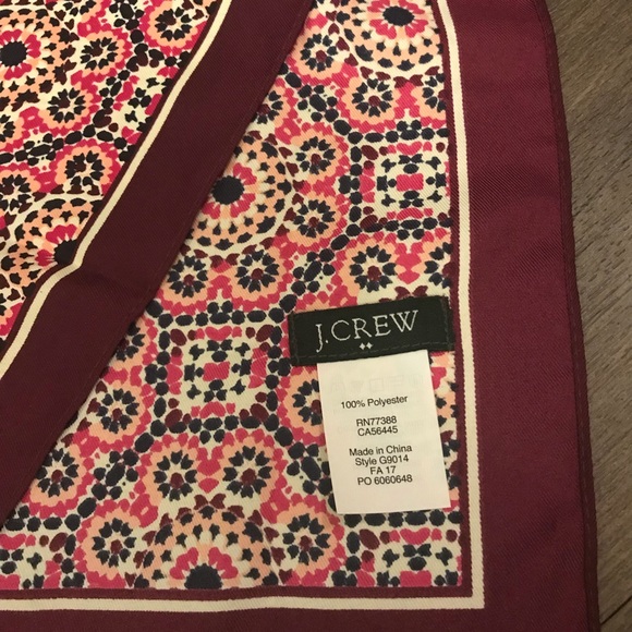 J Crew Patterned Silky Scarf - Picture 3 of 3